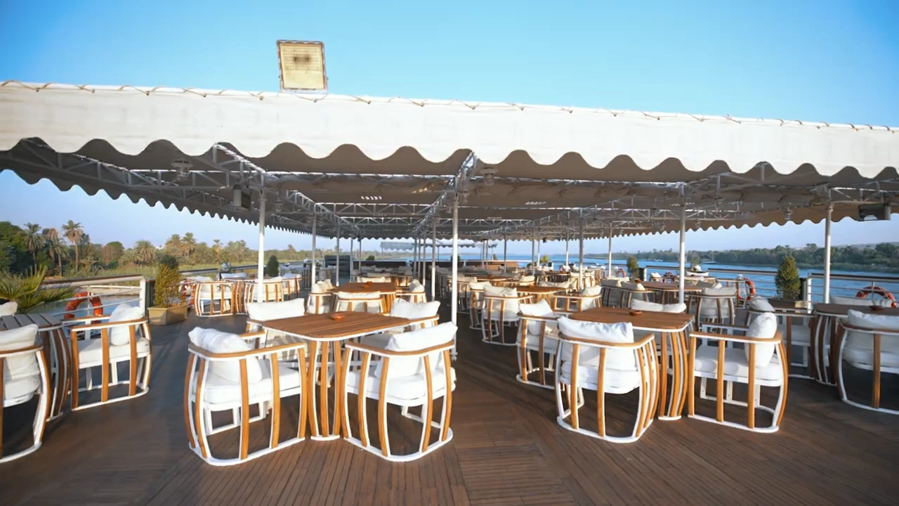 Sun deck of the Sonesta St. George I Nile Cruise Ship Nile cruise